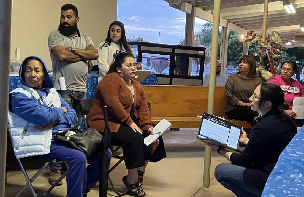 East Orosi residents meet with officials about sewer problems